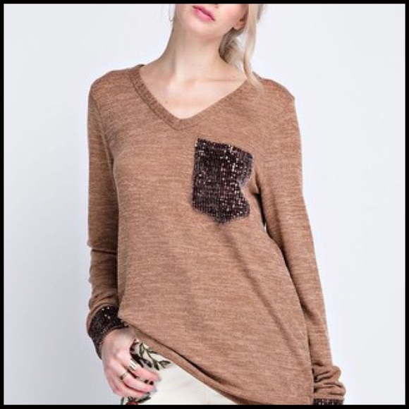 Perfect Sequin Sweater Top - Picture 2 of 4